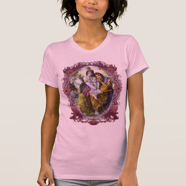 Camiseta Design de Radha & de Krishna (Frente)