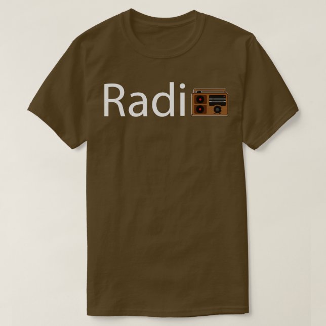 Camiseta Design de rádio artístico (Frente do Design)