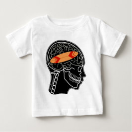 Camiseta Design de Raio-X Engraçado de Prancha de Surfe no 
