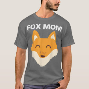 Camiseta Design De Raposa Gelada Para Mulheres Mamãe, Anima