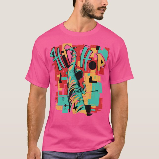 Camiseta Design de Rapper da Escola Antiga Hip Hop (Frente)