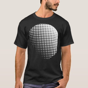 Camiseta design de raster circular