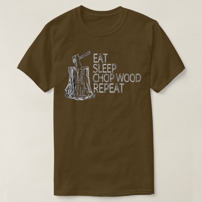 Camiseta Design de recorte de madeira incrível (Frente do Design)