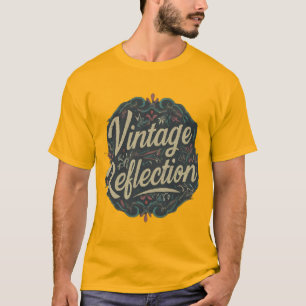 Camiseta Design de Reflexão Vintage