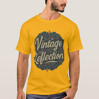 Camiseta Design de Reflexão Vintage