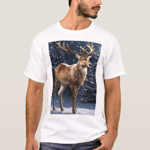 Camiseta Design de renas de Natal