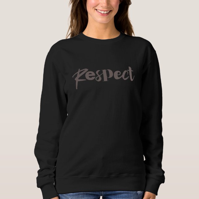 Camiseta Design de respeito moderno, criativo, legal e mode (Frente)