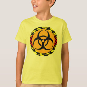Camiseta Design de risco biológico por Kenneth Yoncich