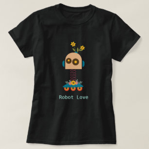 Camiseta Design de robô bonito