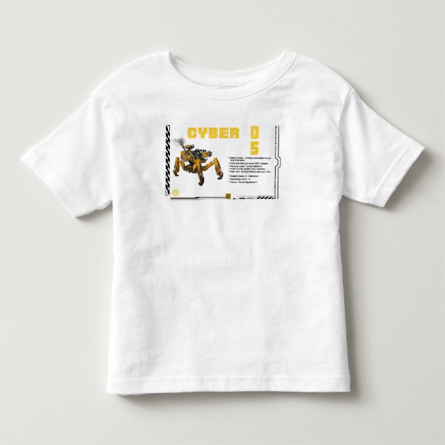 Camiseta Design de Robô Cibernético 05 Mecha (Frente)