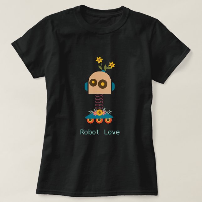 Camiseta Design de robô fofo (Frente do Design)