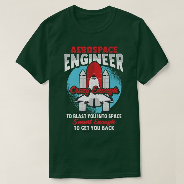 Camiseta Design de Rocket Science para um Engenheiro aeroes (Frente do Design)