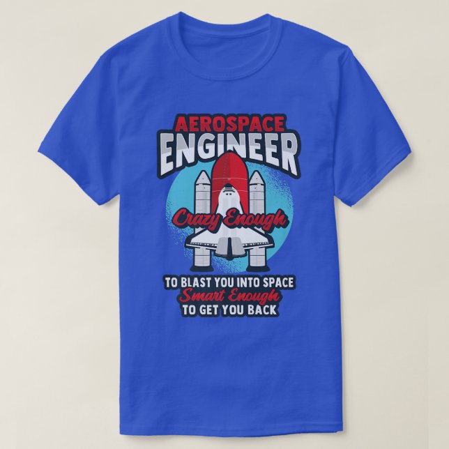 Camiseta Design de Rocket Science para um Engenheiro aeroes (Frente do Design)