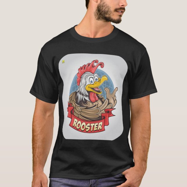 CAMISETA DESIGN DE ROOSTER OU CHICKEN (Frente)