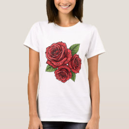 Camiseta Design de Rosa elegante