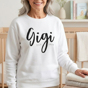 Camiseta Design de Rótulo Gigi EST Ano Aconchegante