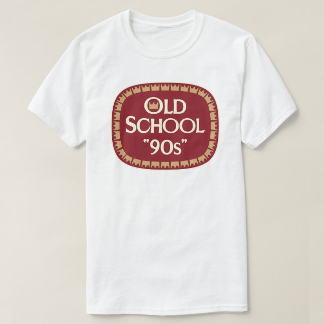 Camiseta Design de Rótulo Old School 90s Malt Liquor 40oz (Frente do Design)
