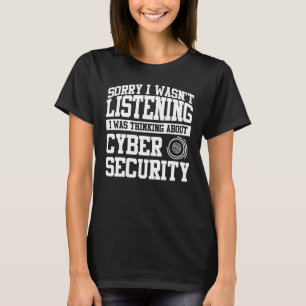 Camiseta Design de Roupa de Segurança Cyber para Melhores T