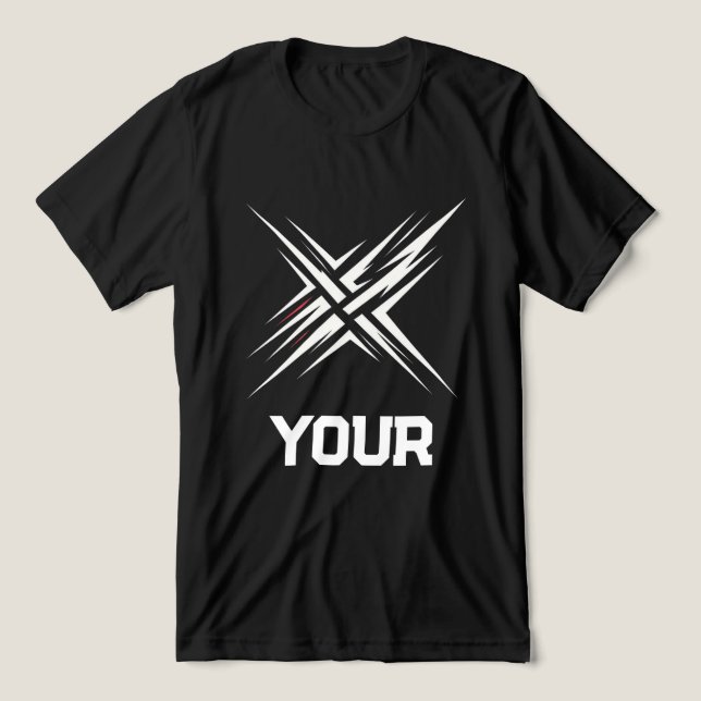 Camiseta Design de Rua de Jogos Abstratos (Design frontal)