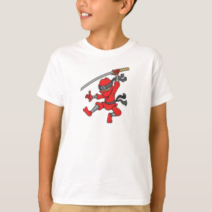 Camiseta Design de salto customizável de Ninja