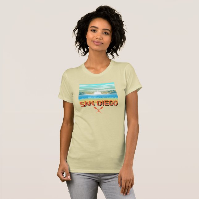 Camiseta Design de San Diego - Ajustado fino Canvas T, Bell (Frente Completa)