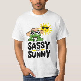 Camiseta Design de Sapo espessa, mas ensolarada - Café de V