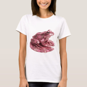 Camiseta Design de Sapo Rosa Moderno