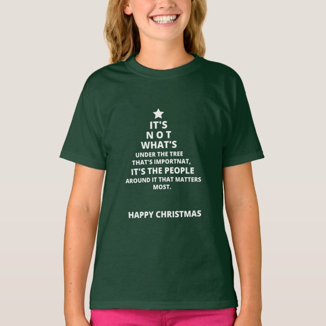 Camiseta Design de Saudação de Natal (Frente)