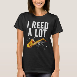 Camiseta Design De Saxofone Engraçado Para Mulheres Homens