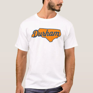 Camiseta Design de Script de Durham North Carolina - Forma
