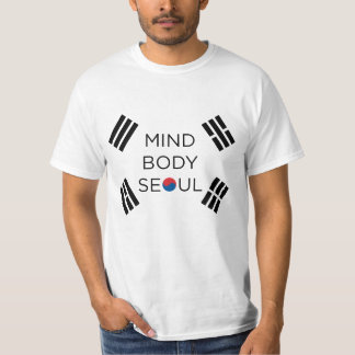 Camiseta Design de Seoul do corpo da mente