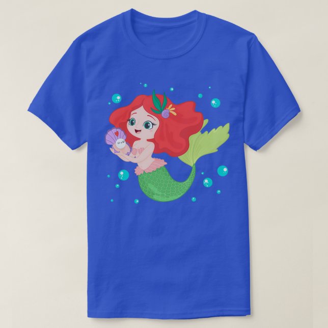 Camiseta Design de Sereia Bonita (Frente do Design)