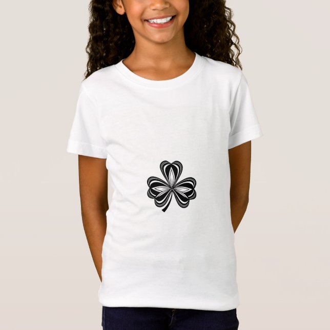Camiseta Design de Shamrock Elegante para Rua. (Frente)