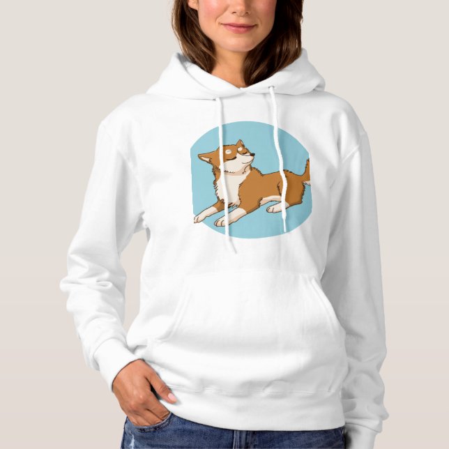 Camiseta Design de shiba azul. (Frente)