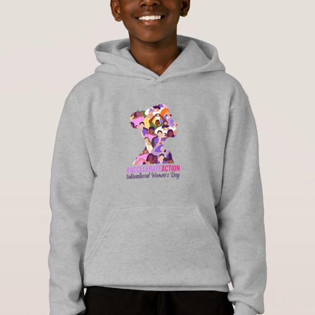 Camiseta Design de Silhueta de Mulheres Empoderadas (Frente)