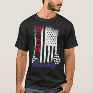 Camiseta Design de Sinalizador de Corrida de Carro RC Flag