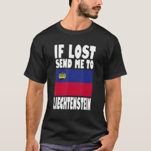 Camiseta Design de Sinalizador de Liechtenstein Se perdido 