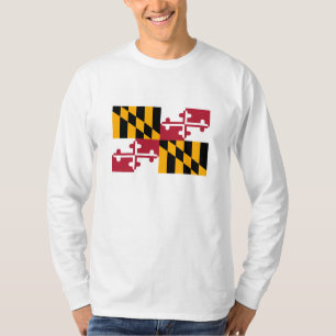 Camiseta Design de Sinalizador do Estado de Maryland