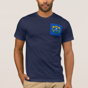Camiseta Design de Sinalizador do Estado de Nevada