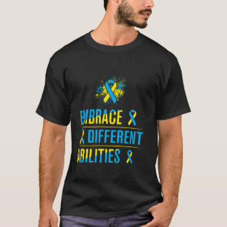 Camiseta Design de Síndrome de Down para Adultos Síndrome d