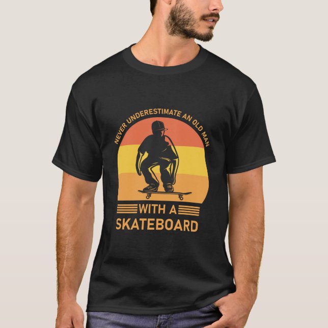 Camiseta Design de skate para skate - skate (Frente)
