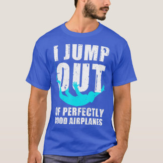 Camiseta Design De Skydiving Engraçado Para Homens Mulheres