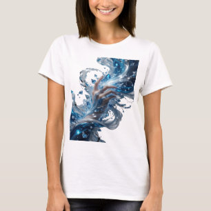 Camiseta Design de slogan Edgy Silver WATER MAGIC