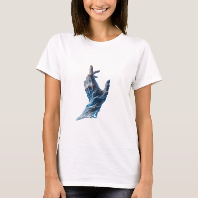 Camiseta Design de slogan prateado WATER MAGIC que chama a  (Frente)
