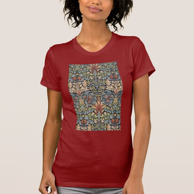Camiseta Design de Snakeshead por William Morris (Frente)
