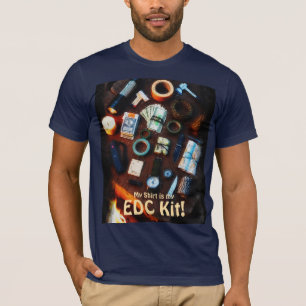 Camiseta DESIGN de Sobrevivalista do Kit EDC