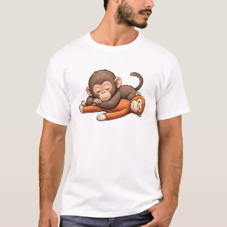Camiseta Design de soco no macaquinho bebê
