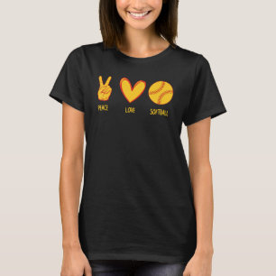 Camiseta Design De Softball Bonito Para Mulheres Meninas Jo