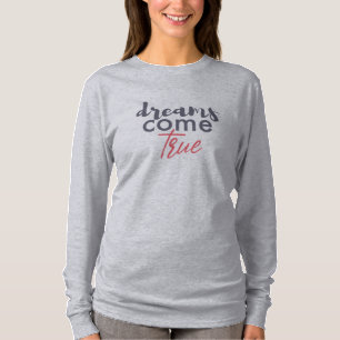 Camiseta design de sonhos modernos e brincalhões se tornam
