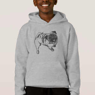 Camiseta Design de sorriso de Pug Feliz